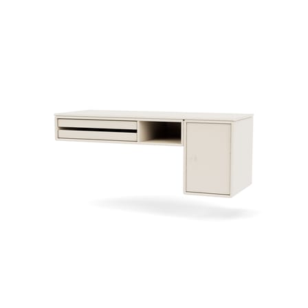 Bureau mural Bureau bois blanc / L 93.8 x Prof. 38 cm - MONTANA
