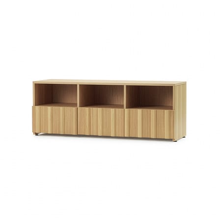 Buffet bas Rib bois naturel / L 120 x P 38 x H 44 cm - Normann Copenhagen