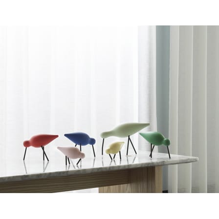 Décoration Oiseau Shorebird L bois vert / L 22 x H 14 cm - Normann Copenhagen