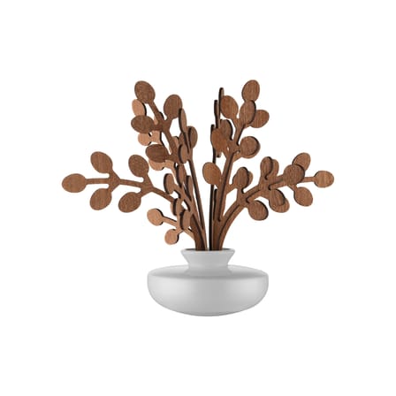 Diffuseur de parfum The Five Seasons céramique blanc bois naturel / H 22,5 cm - Alessi