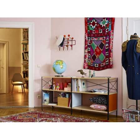 Étagère Eames Storage Unit ESU métal bois multicolore / 2 niveaux - L 179,5 x H 82 cm - Vitra