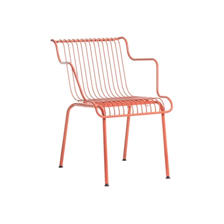 Fauteuil de repas empilable South métal orange / Konstantin Grcic, 2023 - Magis