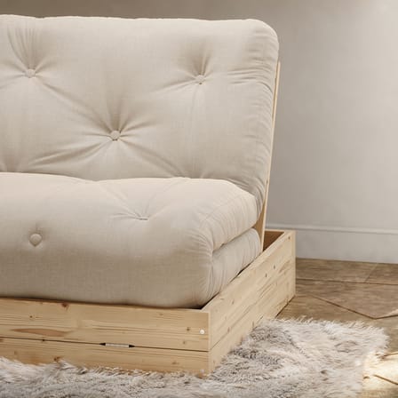 Schlafcouch Flip holz weiß / L 145 cm - 3 Positionen - KARUP