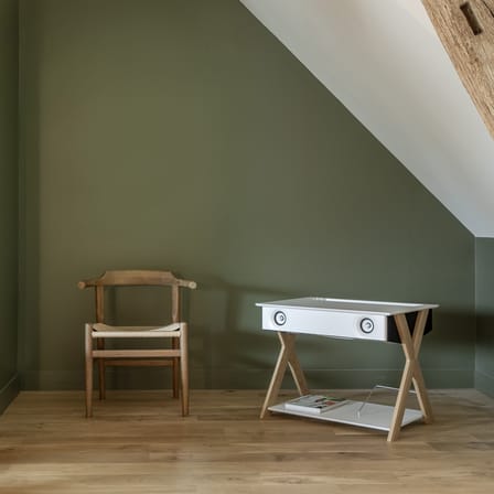 LX X High-fidelity speaker natural wood / L 76 x D 51.5 x H 57 cm - La Boîte Concept