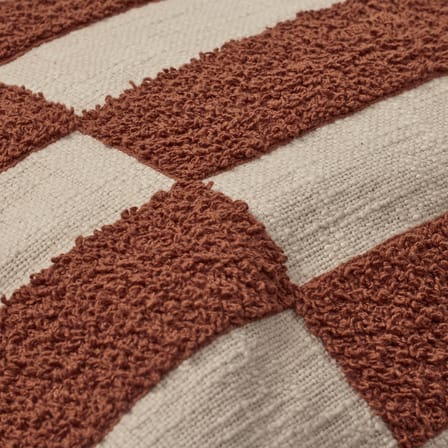 Housse de coussin Jane marron / 40 x 60 cm - Brodé - BROSTE COPENHAGEN