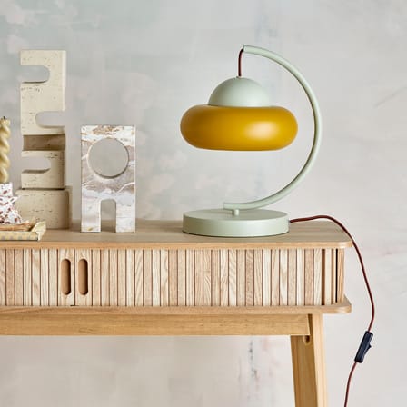 Lampe de table Bubble métal jaune - Bloomingville