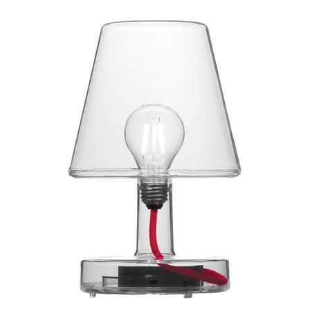 Lampe sans fil rechargeable Transloetje plastique transparent / LED - Ø 16 x H 25 cm - Fatboy