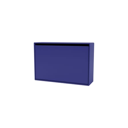 Meuble à chaussures Hide bois bleu / L 69,6 x H 46,8 x Prof. 20 cm - MONTANA