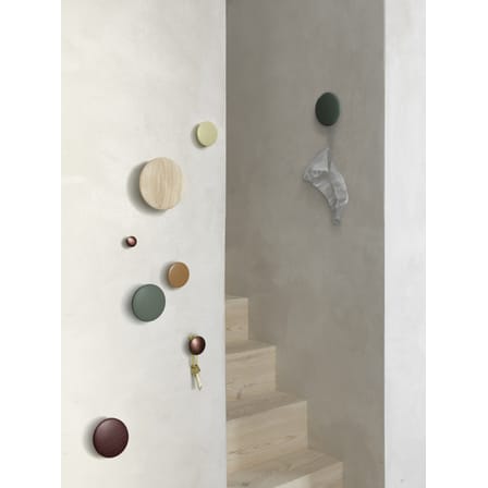Patère The Dots Wood Small / Bois - Ø 9 cm - Muuto