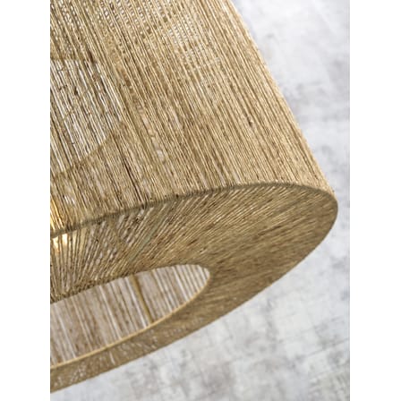 Plafonnier Iguazu Small fibre végétale beige / Jute - Ø 50 x H 22 cm - GOOD&MOJO