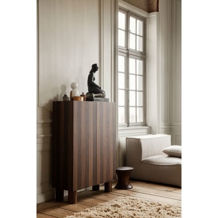 Post Storage natural wood / L 92 x H 134 cm -  Hand-made marquetry - Ferm Living