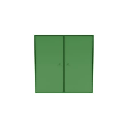 Rangement mural Cover Cabinet bois vert / L 69.6 x P 30 x H 69,6 cm - 2 portes - MONTANA