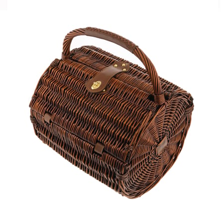 Set à pique-nique Dressed en plein air plastique bois naturel / Pour 4 personnes - Panier osier - Alessi