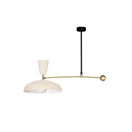 Suspension G1 métal beige / Réédition 1951, Pierre Guariche - L 115 cm - SAMMODE STUDIO