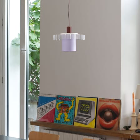 Suspension Gigi n°1 / Ø 28 x H 21 cm - Plastique recyclé / Fabriqué en France - Warren & Laetitia
