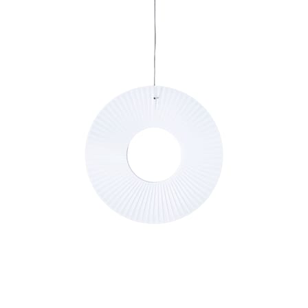 Suspension Iris Vertical tissu blanc / LED - Ø 60 cm - Dix Heures Dix