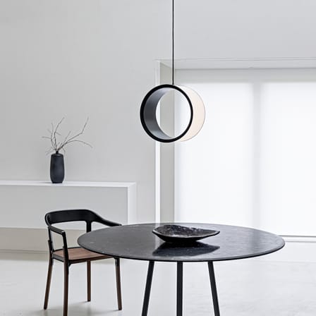 Suspension Lost LED plastique blanc noir / Small - Ø 17,5 cm / Seconde vie - Magis