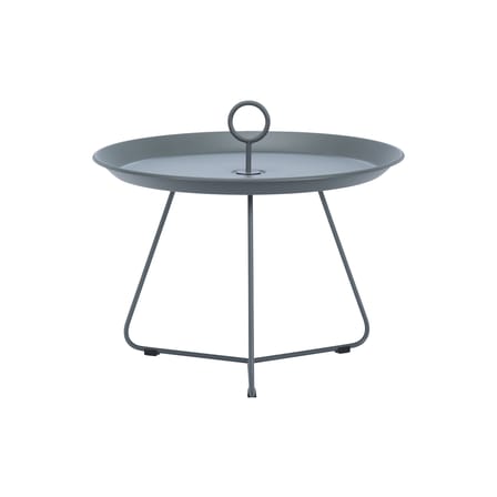 Table basse Eyelet Medium métal gris / Ø 57,5 x H 41 cm - Houe