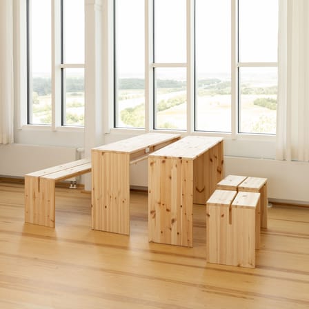 Tabouret Join-In bois naturel / Table d'appoint - KARUP