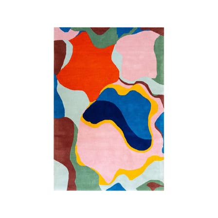 Tappeto Hangover tessuto multicolore / 210 x 140 cm - Lana a ciuffi - COLORTHERAPIS