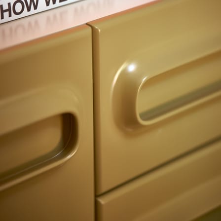 Buffet Space legno verde / L 160 x P 42 x H 80 cm - HK LIVING