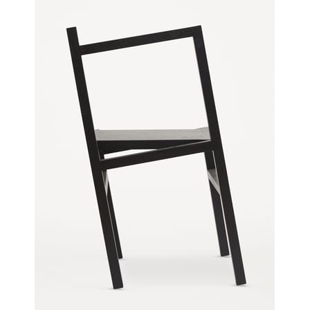 Chaise 9.5° bois noir / Illusion d'optique - Frama 