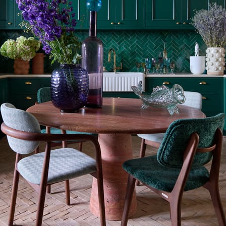 Chaise rembourrée Happy Days tissu vert - Pols Potten