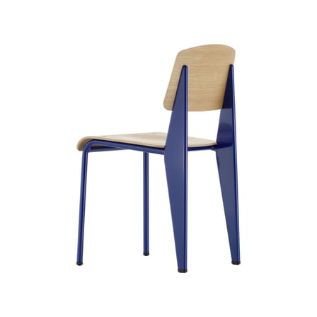 Chaise Standard bleu bois naturel / Jean prouvé, 1934 - Vitra