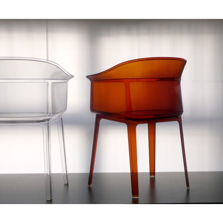 Fauteuil empilable Papyrus plastique transparent - Kartell