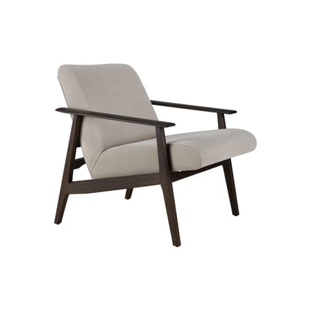 Fauteuil rembourré Aspekt tissu gris - Ethnicraft