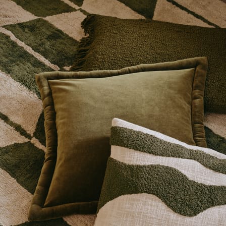 Foodera cuscino Fria tessuto verde / 60 x 40 cm - BROSTE COPENHAGEN