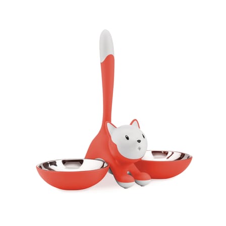 Gamelle Tigrito métal plastique orange / pour chat - Alessi