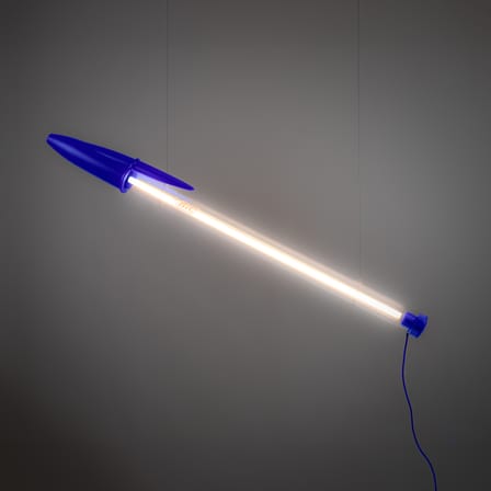 Lampada Bic Lamp materiale plastico blu / LED - H 178 cm - Seletti