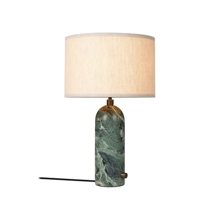 Lampe de table Gravity Small marbre vert / Ø 30 x H 49 cm - Gubi
