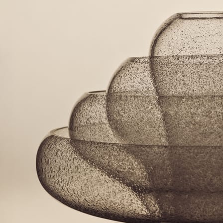 Lampe de table Lotus verre transparent / Réédition 1969 - Gubi