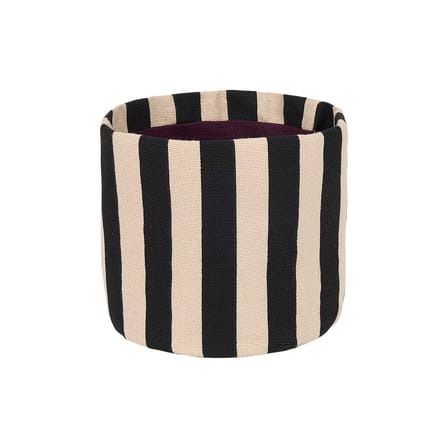 Panier  tissu noir / H 17 cm - NOBODINOZ