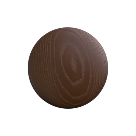 Patère The Dots Wood Medium bois marron / Ø 13 cm - Muuto