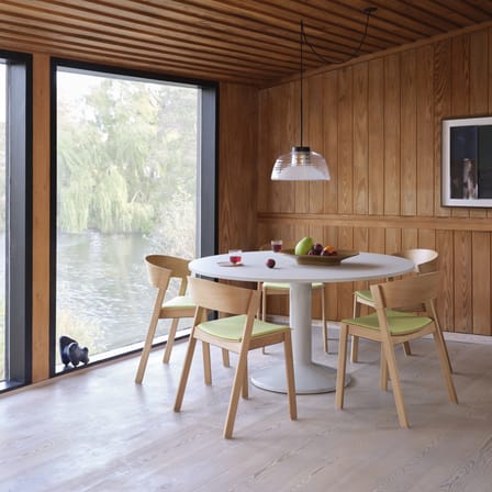 Table ronde Midst noir / Ø 140 cm - Linoleum - Muuto