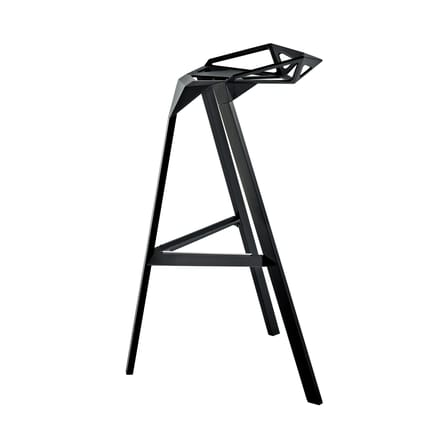 Tabouret de bar Stool One métal noir / H 67 cm - Konstantin Grcic, 2006 - Magis