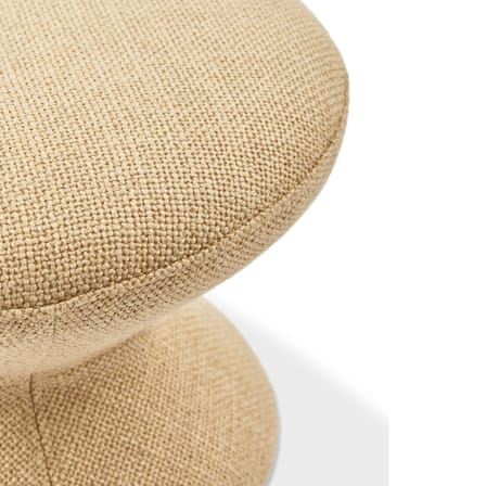 Tabouret rembourré Zig Zag Soft tissu beige - Pols Potten
