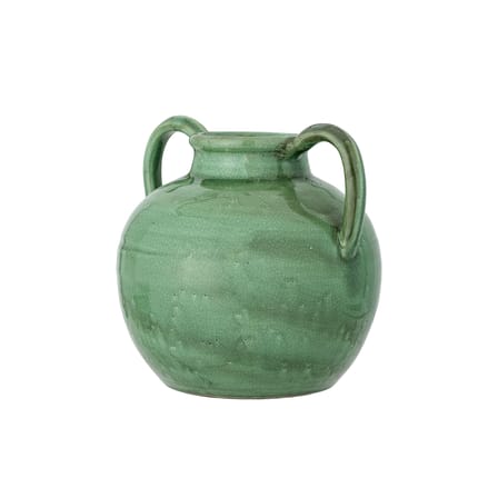 Vase Cham céramique vert / Terre cuite - Ø 26 x H 25,5 cm / Seconde vie - Bloomingville