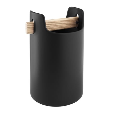 Vaso Toolbox ceramica nero / Ø 18 x H 20 cm - Ceramica & rovere - Eva Solo
