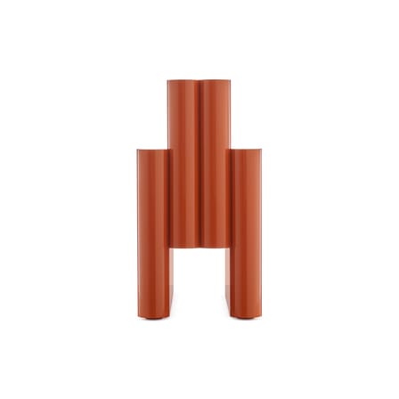 Zeitungsständer  plastikmaterial orange / Giotto Stoppino, Neuauflage 1980 - Kartell