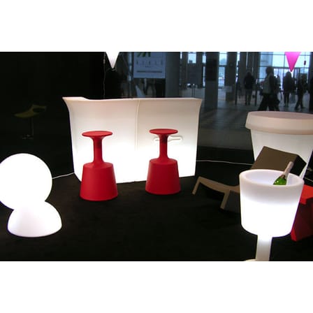 Tabouret de bar Drink plastique blanc / H 75 cm / Seconde vie - Slide