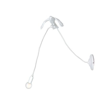 Applique avec prise Sparrow / Taking off plastique blanc - Seletti