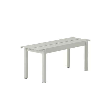 Banc Linear métal gris / L 110 cm - Muuto