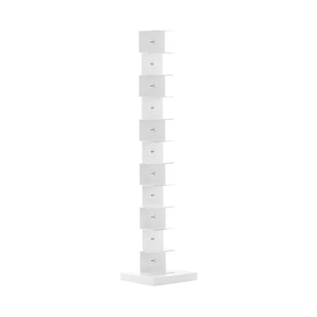 Bibliothèque Ptolomeo Art XL métal blanc / 1 face - H 160 x L 40 cm - Opinion Ciatti