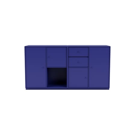 Buffet Couple bois bleu / L 139.2 x P 38 x H 72,6 cm - MONTANA