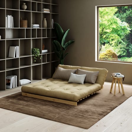 Canapé convertible Roots / L 160 cm - 3 positions / Structure pin clair - KARUP DESIGN