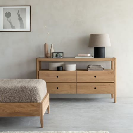 Commode Spindle bois naturel / L 150 x P 56 x H 83 cm - Ethnicraft